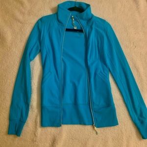Lululemon size 2 inspire blue coat  with thumb holes